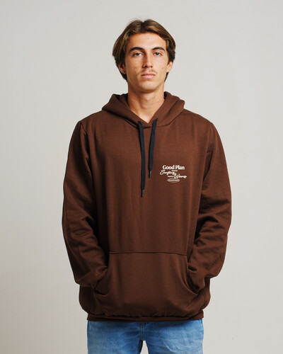 Foto Hoodie Good Plan Marrom