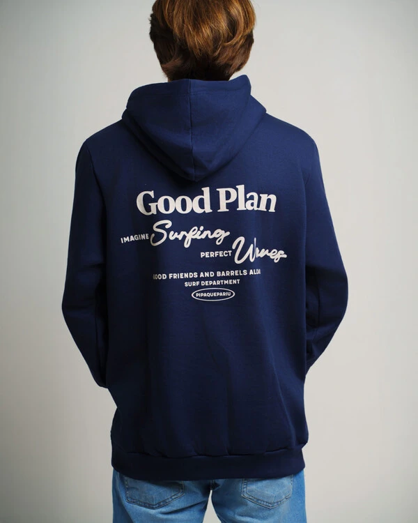 Hoodie Good Plan Marinho