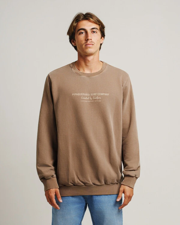Moletom Pipaquepariu Surf Company - Marrom Stoned