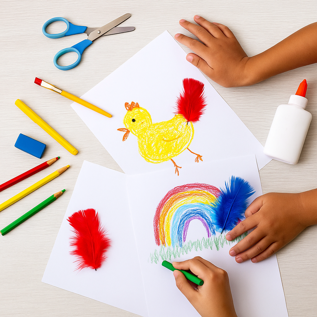 Desenhos Lúdicos com Penas (IA)