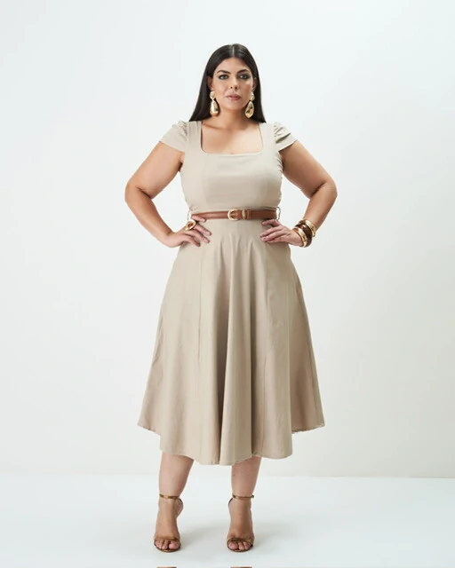 Fotovestido midi workwear quebela