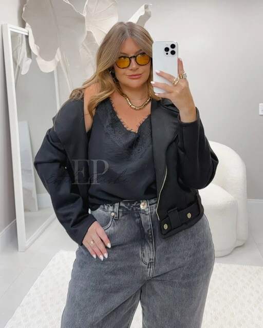 FotoJaqueta midi suede provador