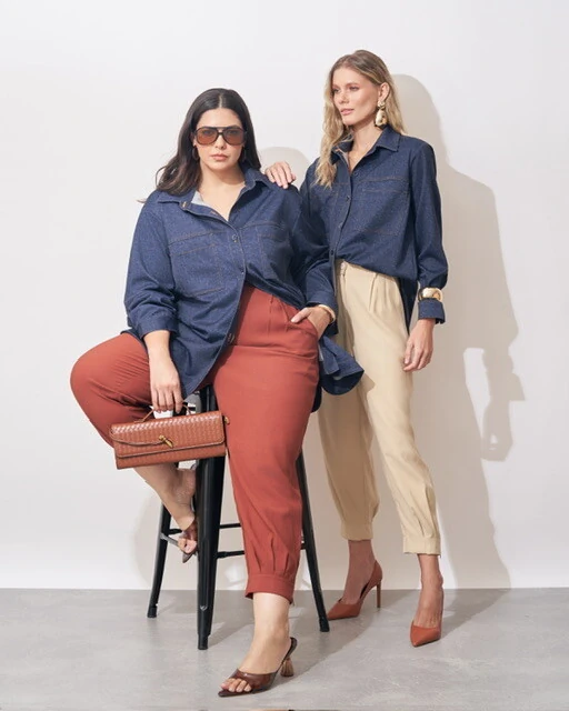 Fotocamisa oversized estilo jeans kayla