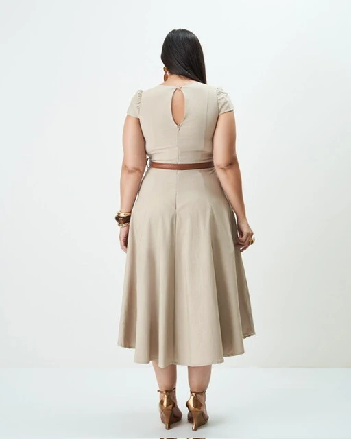 Fotovestido midi workwear quebela