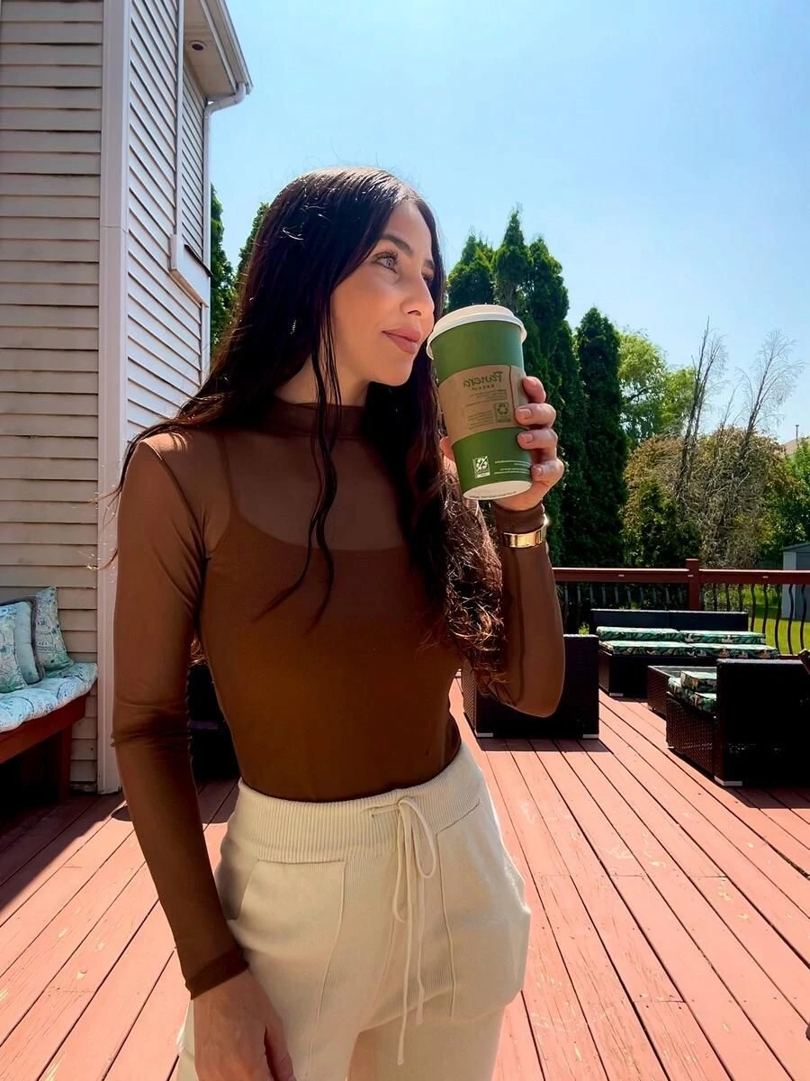 FotoBlusa tule em poliamida planet