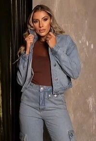 Fotopre venda jaqueta denim divas