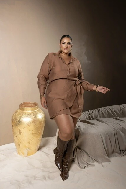 Fotopre venda conjunto camisa com sai amarracao divas