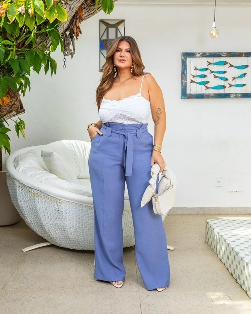 Fotopre venda calca reta alfaiataria larissa mr fr