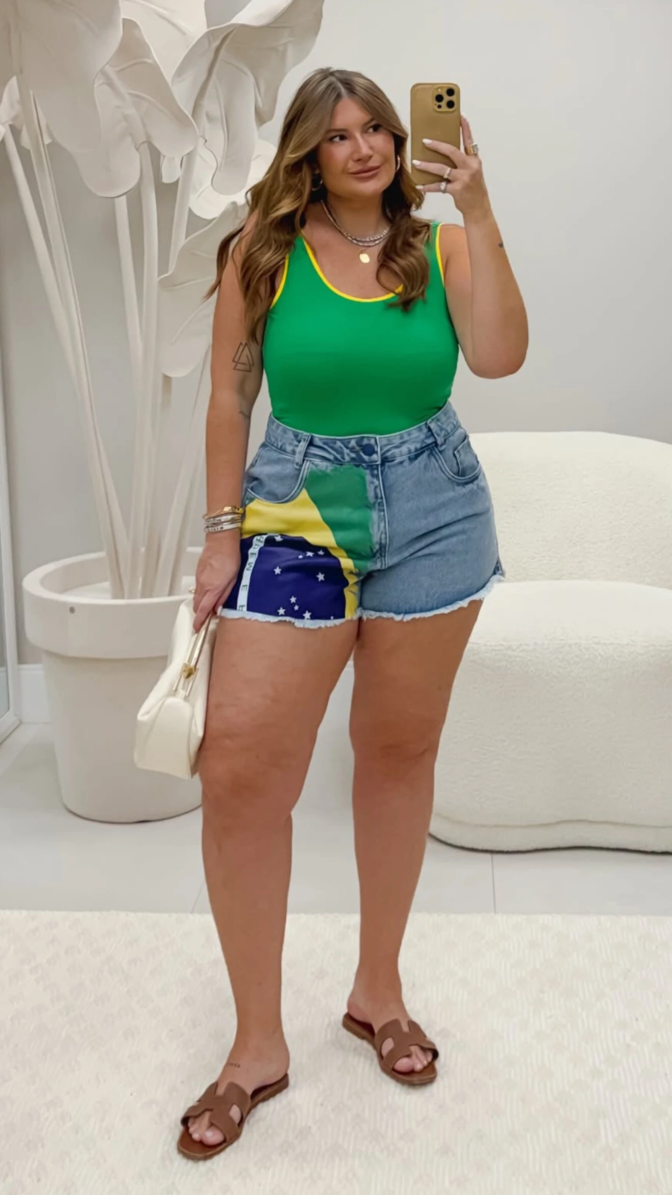 Fotoshorts jeans brasil planet 100% algodao