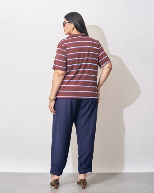 Fotoblusa polo listrada kayla