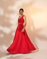 vestido longo belle trabalhado handmade quebela