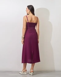 vestido viscose poliamida prespontado faixa elisabeth kayla