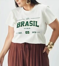 t shirt algodao peruano brasil quebela