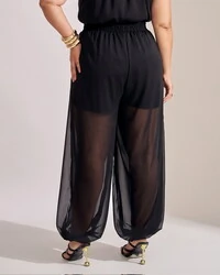 Calca aladin crepe trabalhado kayla