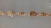 Cinto boho dourado corrente