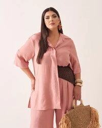 Camisa gil viscose trabalhada kayla