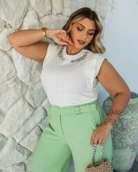 Blusa muscle tee bordada malha algodao mr fr