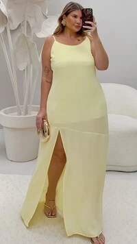 pre venda vestido longo decote v crepe rosamili