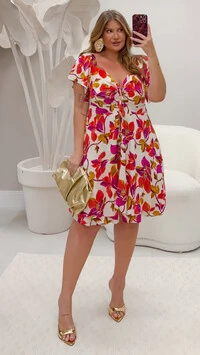 pre venda vestido macaquinho encanto florida milanjus