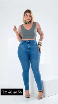 Calca jeans skinny blue marina