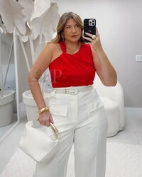 Calca alfaiataria sensoriale com bolsos frontais predil provador