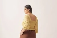 pre venda cropped anah decote quadrado e elastex costas viscose kayla