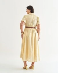 vestido longuete lasie algodao quebela