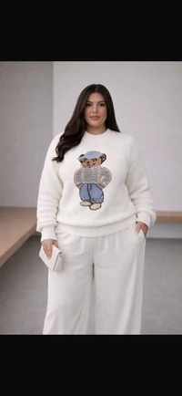 blusa tricot urso plus planet