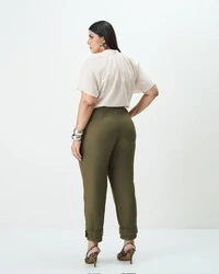 blusa com franzidos crepe quebela