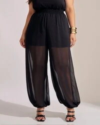 Calca aladin crepe trabalhado kayla