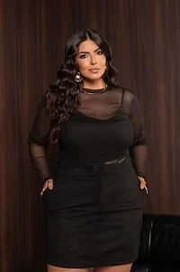 pre venda blusa de tule manga longa divas