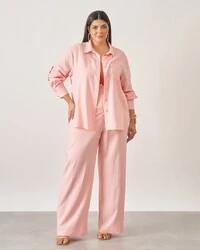 Calca linho de viscose reta kayla