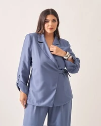 blazer nivea alfaiataria viscose com transpasse kayla