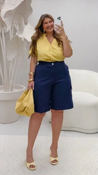 pre venda camisa tricoline com elastano tellos