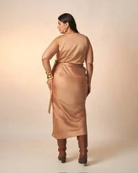 saia midi melissa acetinado poliester kayla