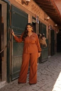 pre venda conjunto parka com calca cargo divas