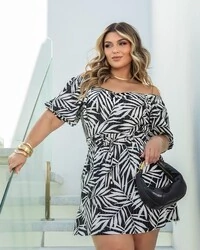 pre venda conjunto estampado rayon com fios de lurex mr fr