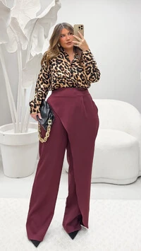 pre venda calca marrant assimetrico rosami