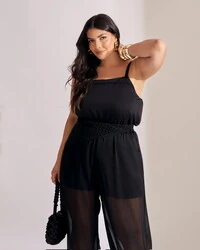 Calca aladin crepe trabalhado kayla