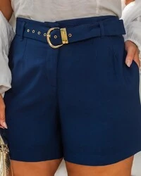 pre venda shorts sarjado com cinto mariana mr fr