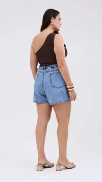 shorts jeans comfort azul izzat