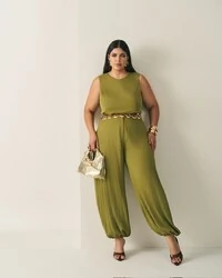 conjunto blusa e calca aladin quebela