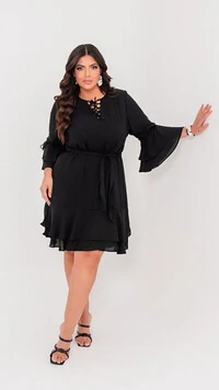 Vestido alice babados predil