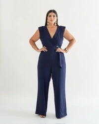 macacao transpasse em linho quebela