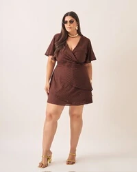 vestido brubs crepe assimetrico kayla