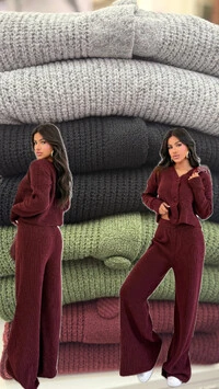 pre venda conjunto casaqueto midi com botoes e calcas planet