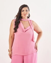 Blusa lace chiffon kayla