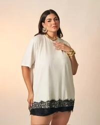 t shirt over sized chant com renda kayla