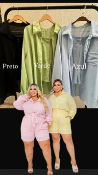 Conjunto candy poli linho