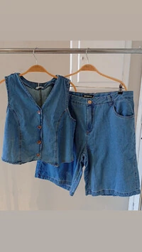 colete jeans 100%celia brunf